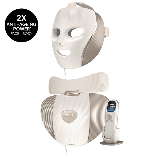 Shark CryoGlow Clinic Face + Body System in White Gold | FW575UKGD1 | by SharkNinja
