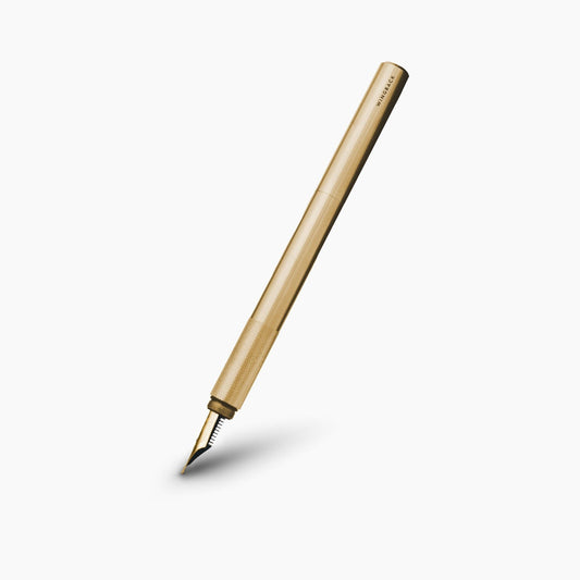 Wingback Fountain Pen - Brass Medium