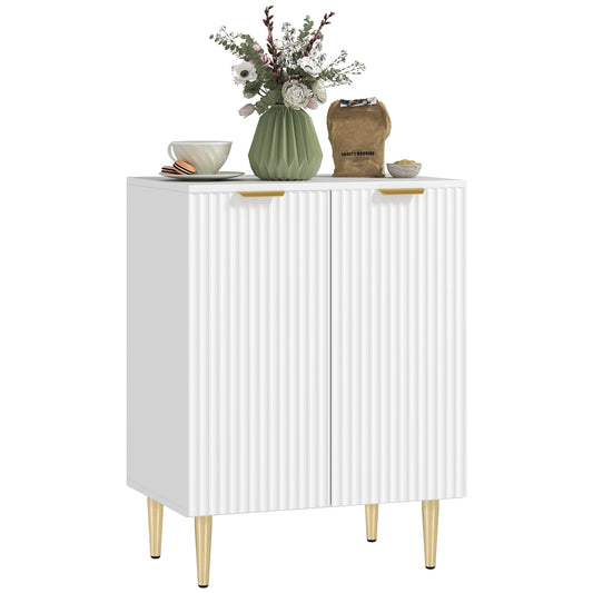 HOMCOM Sideboard Buffet Cabinet with Adjustable Shelf, White