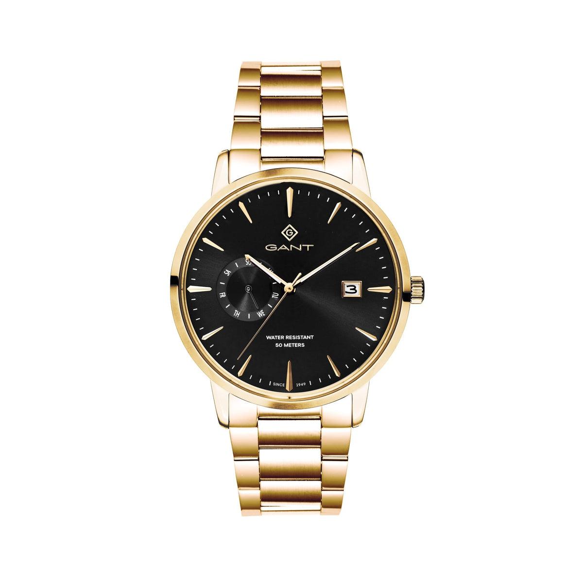 East Hill-IPG, 43mm, gold/schwarz