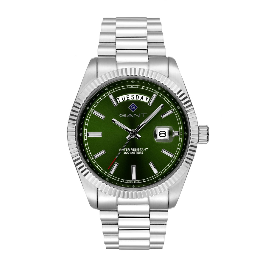 Fairfax, 41mm, silber/grün