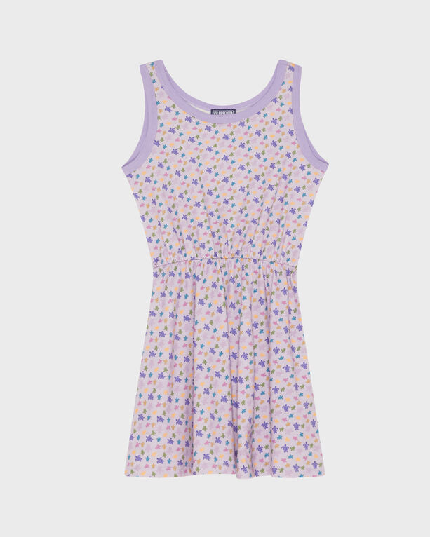 Vilebrequin - Girls Organic Cotton Tank Dress Micro Ronde Des Tortues - Dress - Gaga - Purple - Size 14