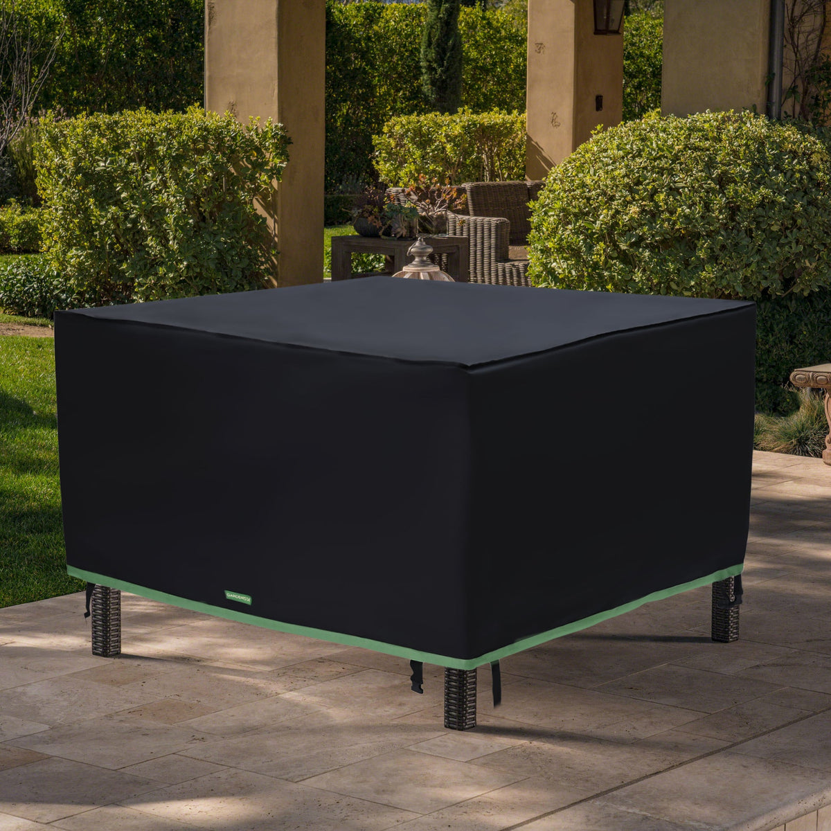 Waterproof Outdoor Square Table Cover Heavy Duty 210D Oxford Fabric
