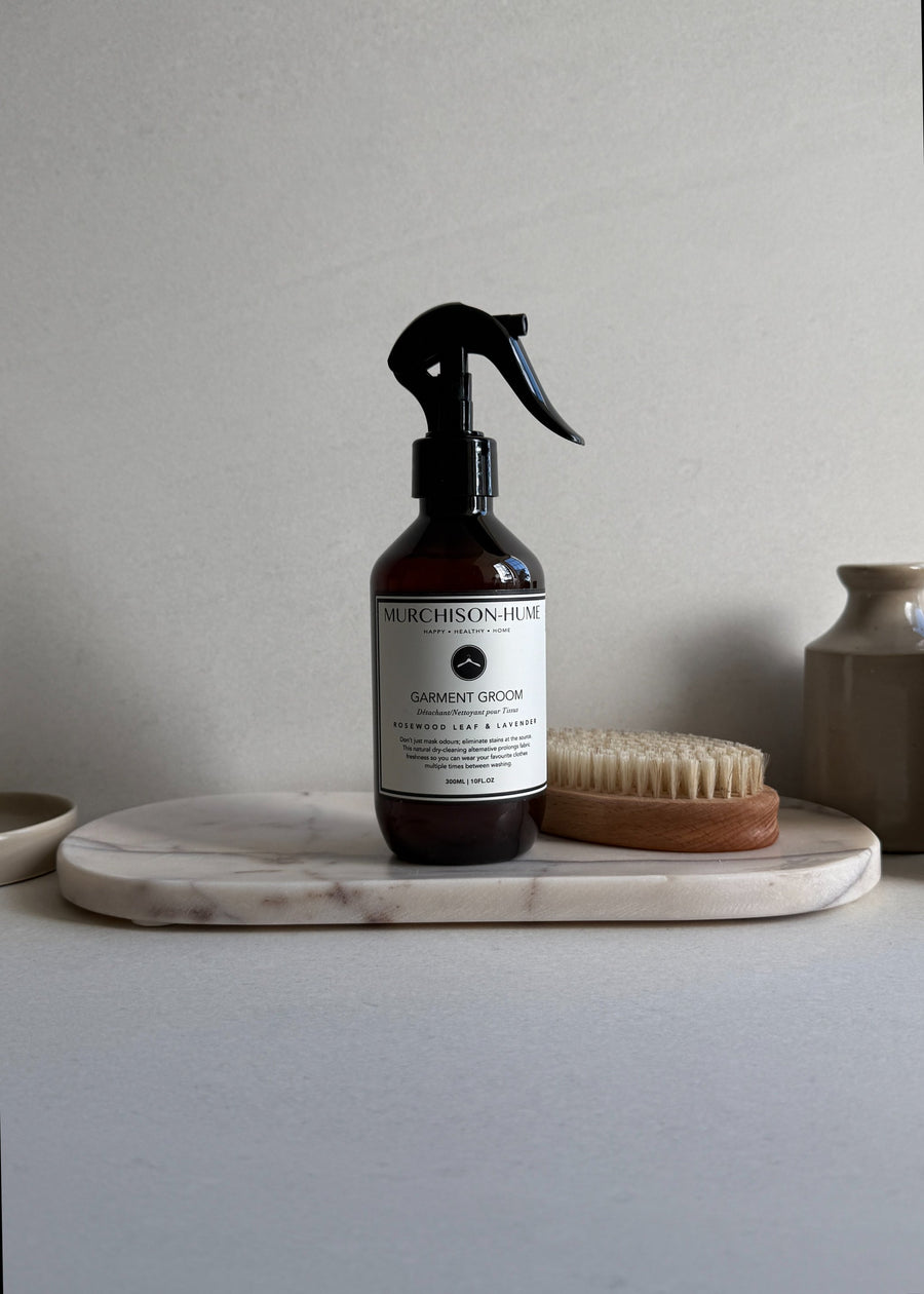 Garment Groom Fabric Freshener + Stain Remover | Scent: Rosewood Leaf & Lavender | Size: 10fl.oz