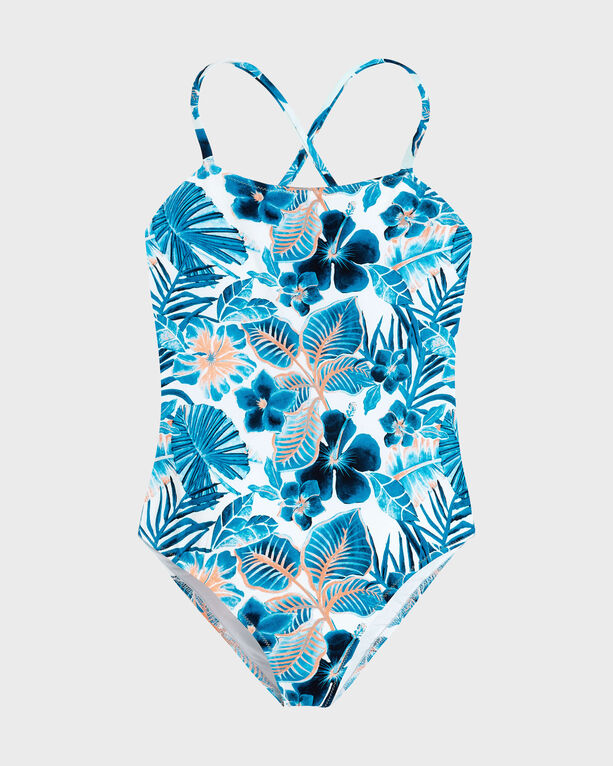 Vilebrequin - Girls One-piece Swimsuit Island Flowers - Swimwear - Gim - White - Size 14