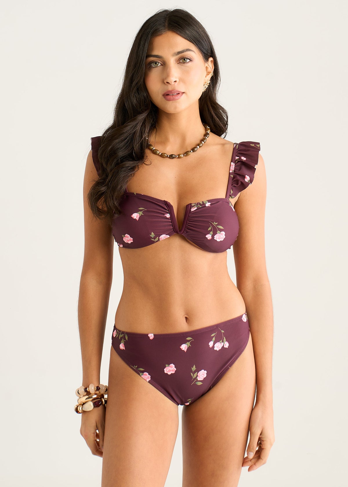 Mulberry Floral Printed Bikini Bottom - UK 8 / US 4 / EU 36