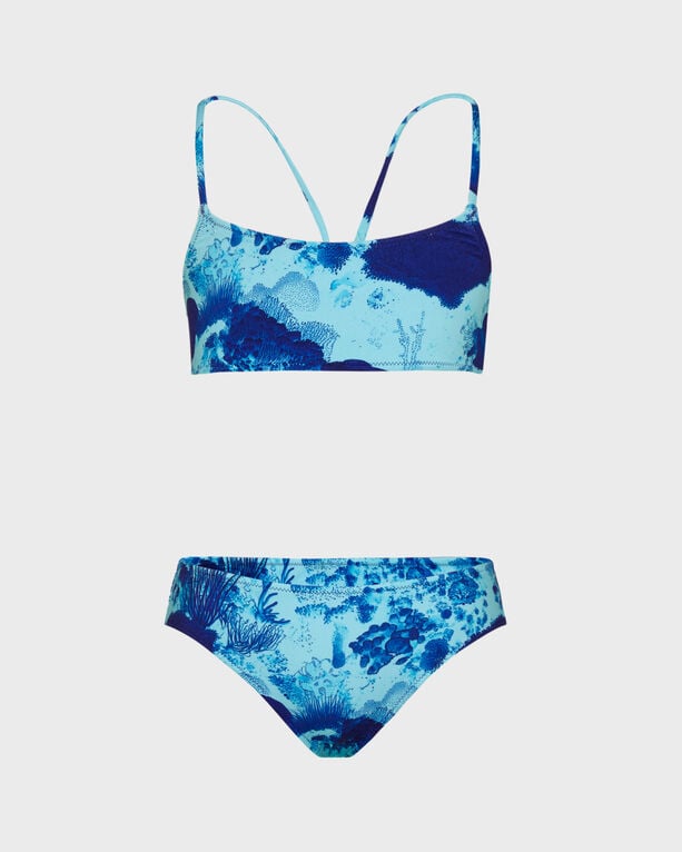 Vilebrequin - Girls Two Pieces Swimsuit Coral Reef - Swimwear - Galac - Blue - Size 14