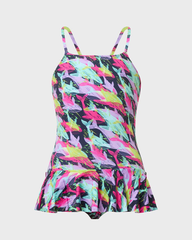 Vilebrequin - Girls One-piece Swimsuit Whales Offset - Swimwear - Grilly - Blue - Size 14
