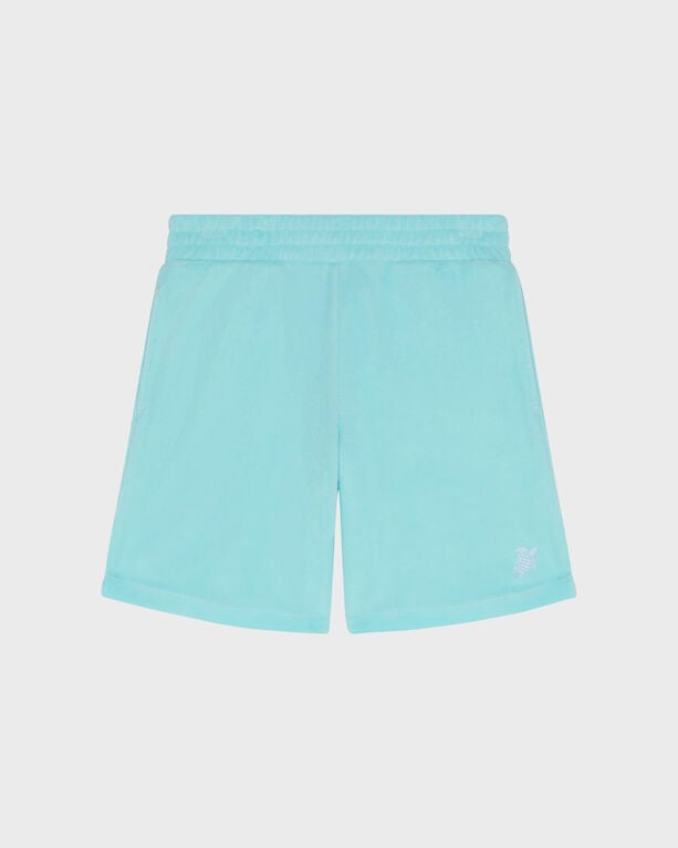 Vilebrequin - Boys Terry Bermuda Shorts Embroidered Turtle - Bermuda - Goh - Blue - Size 14