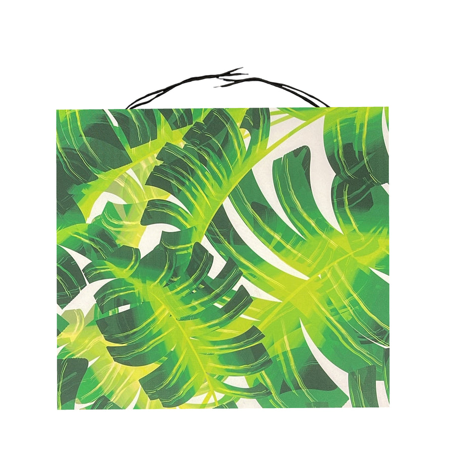 Water-Resistant Outdoor Chair Seat Pad Garden Chair Cushions Non-Slip With Ties - Palm / Pack of 1