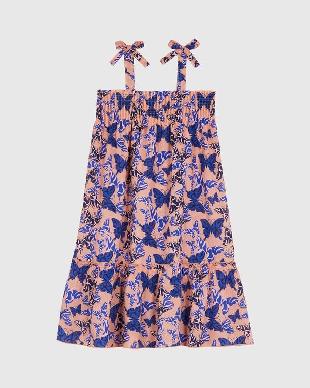 Vilebrequin - Girls Organic Cotton Voile Disco Butterflly - Dress - Gloss - Pink - Size 14