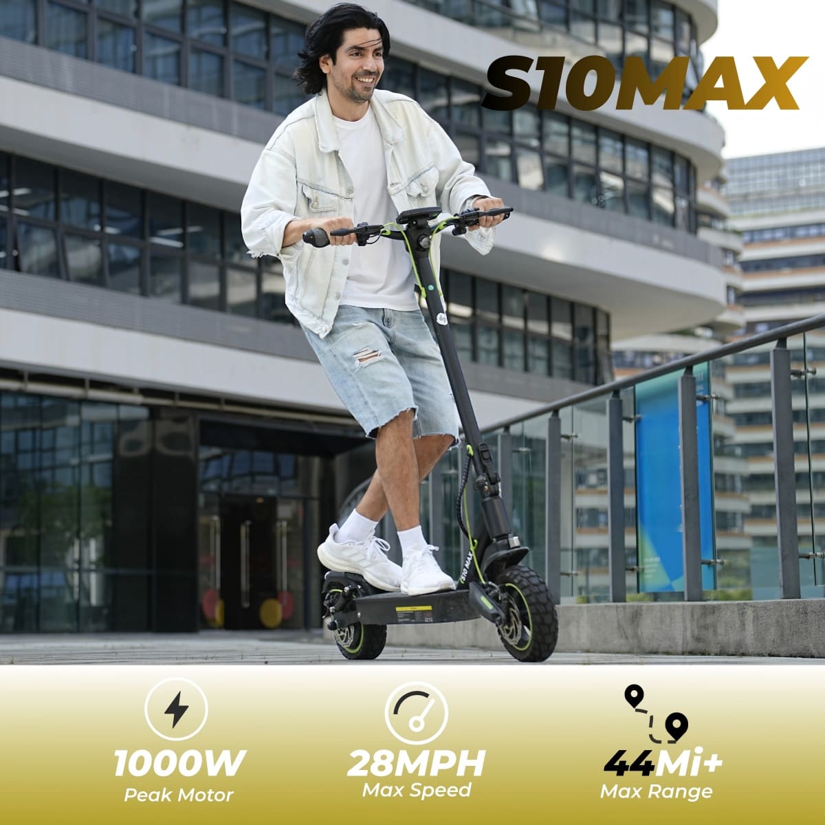 isinwheel® M2 Off Road Electric Scooter 1000W - S10MAX [1200W 44Mi]