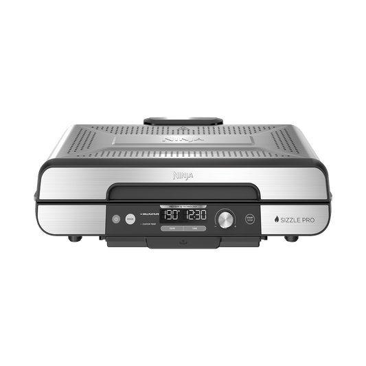 Ninja Sizzle Pro XL Grill & Flat Plate in Silver/Black | GX101UK | by SharkNinja