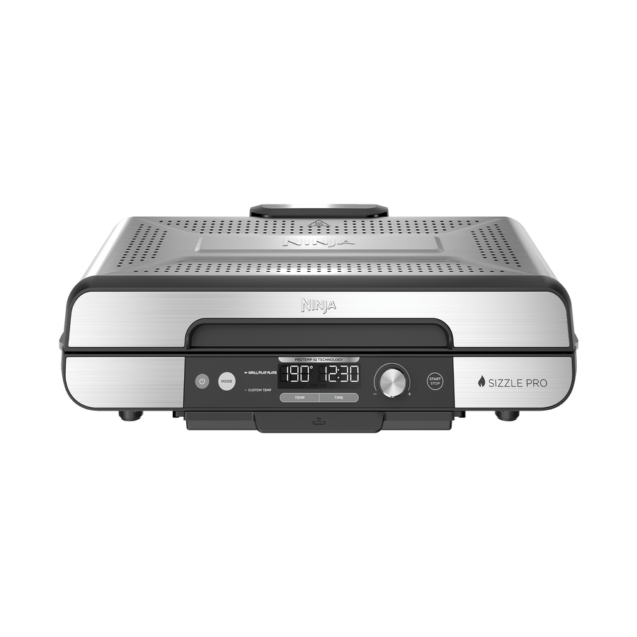 Ninja Sizzle Pro XL Grill & Flat Plate in Silver/Black | GX101UK | by SharkNinja