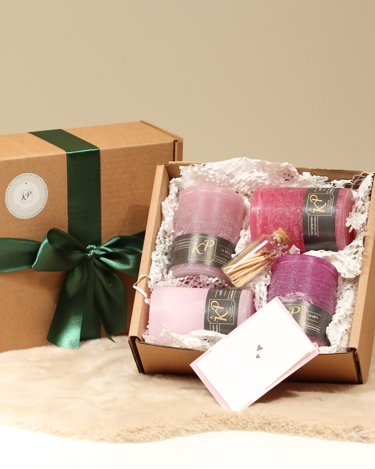 Geschenkbox Tischkerzen · Frühlingsedition