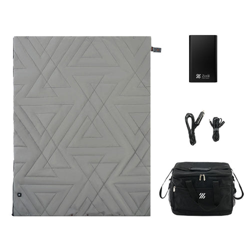 36W Cordless Heated Blanket-Z-Walk Pro Max-12V - Circular Grey / 55" * 71" / 3-5 days delivery