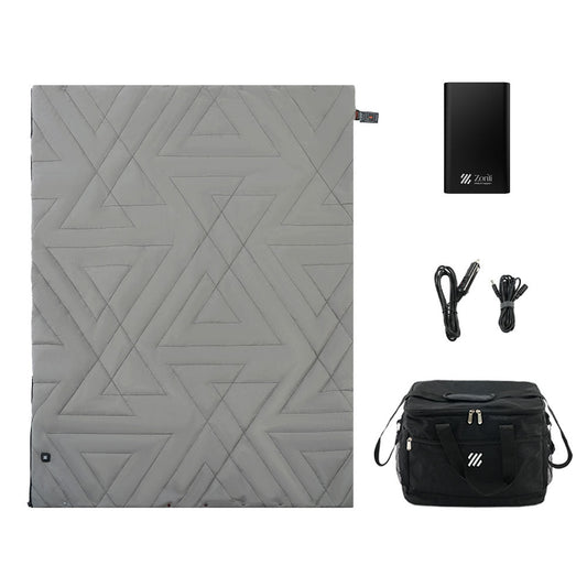 36W Cordless Heated Blanket-Z-Walk Pro Max-12V - Circular Grey / 55" * 71" / 3-5 days delivery