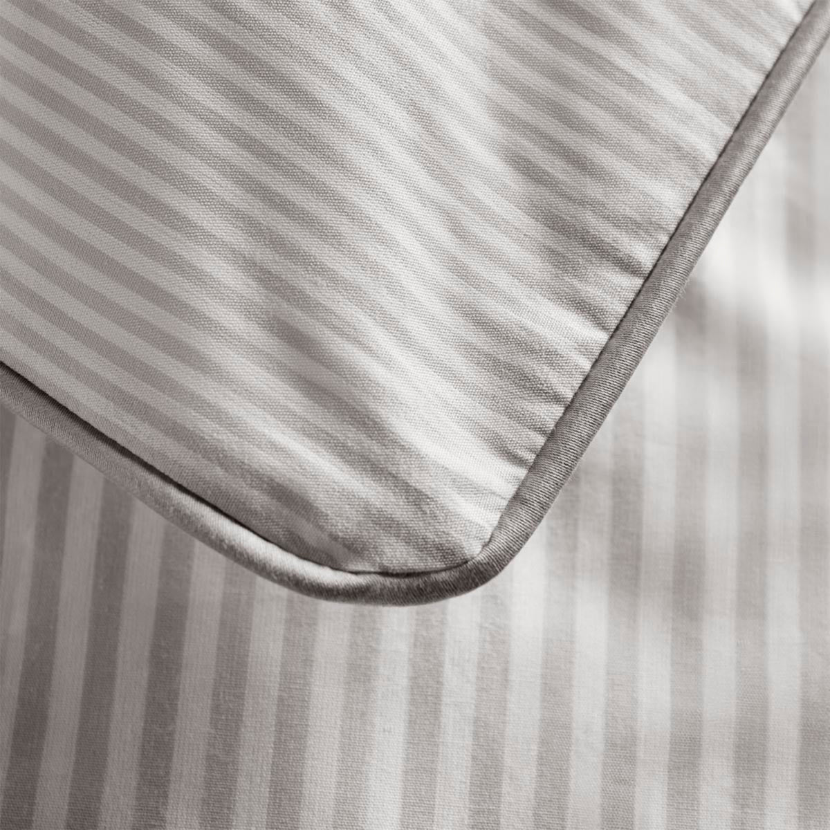 Dip & Doze The Striped Pillow Cases, Set of Two Grey Stripe