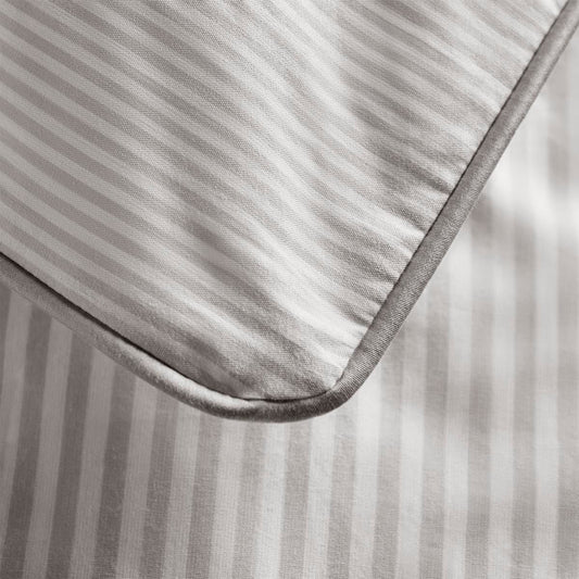 Dip & Doze The Striped Pillow Cases, Set of Two Grey Stripe