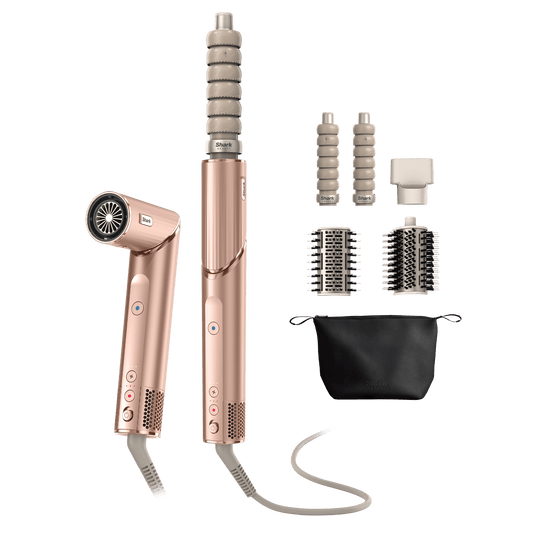 Shark FlexStyle Limited Edition 4-in-1 Air Styler & Hair Dryer Gift Set in Pearl Pink | HD432PKUK | by SharkNinja