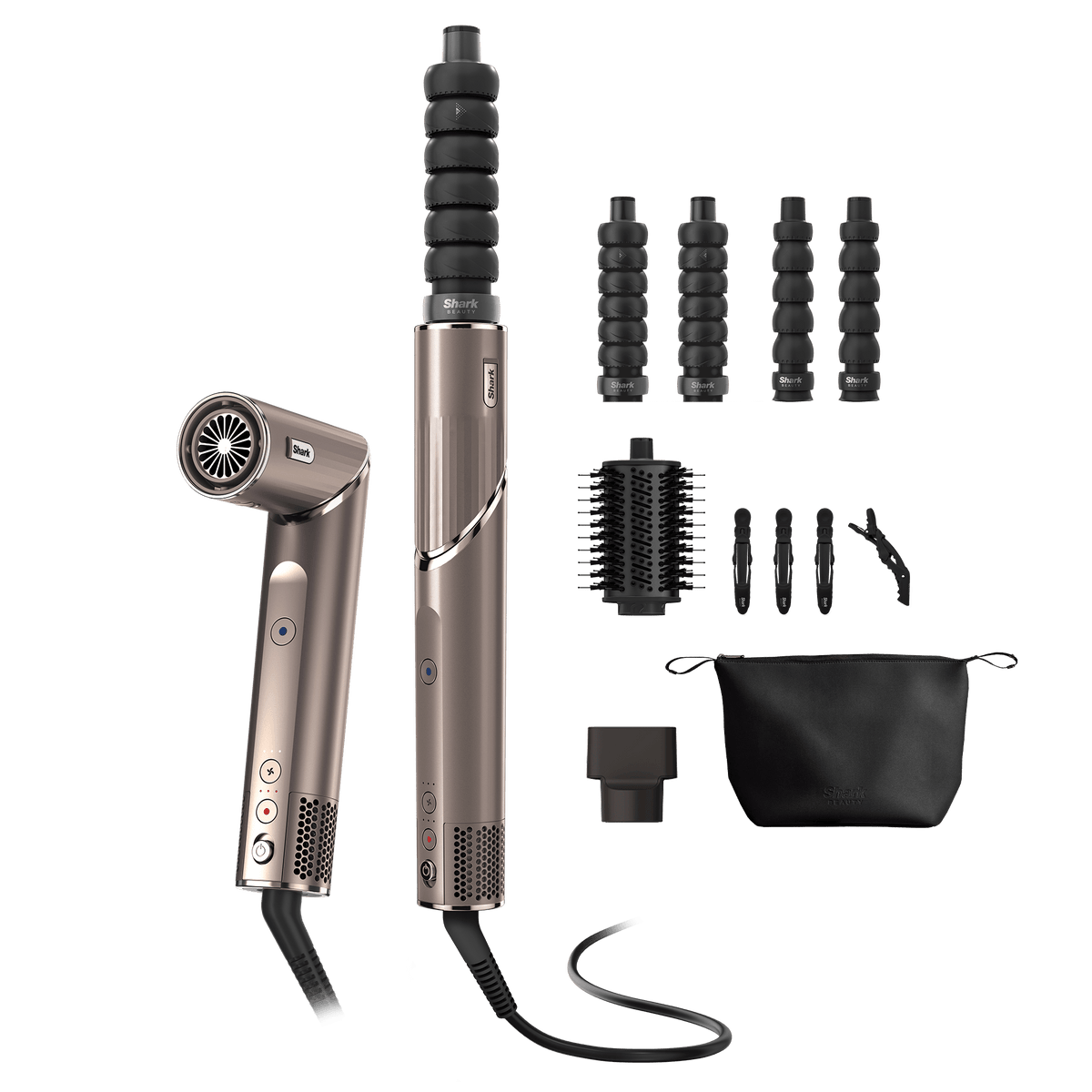 Shark FlexStyle 4-in-1 Air Style & Hair Dryer, in Mocha Silver | HD450BRUK | by SharkNinja