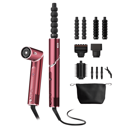 Shark FlexStyle 5-in-1 Air Styler & Hair Dryer Gift Set in Black Cherry | HD456CRUK | by SharkNinja