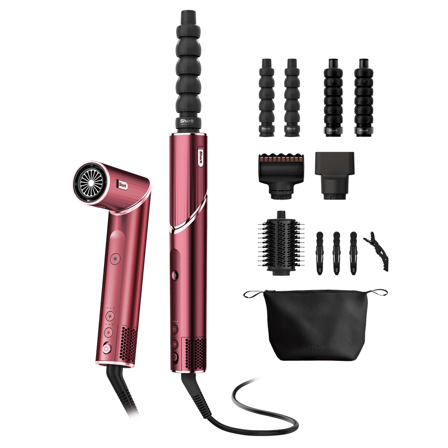 Shark FlexStyle 5-in-1 Air Styler & Hair Dryer Gift Set in Black Cherry | HD456CRUK | by SharkNinja