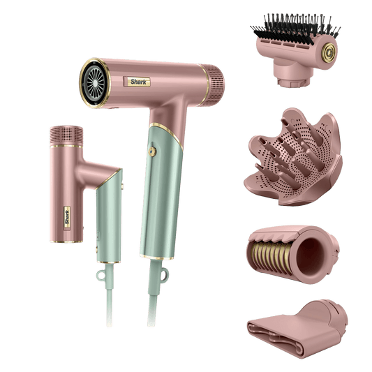 Shark SpeedStyle PRO FLEX 4-in1 High-Velocity Hair Dryer in Strawberry Matcha | HD542UKPK1 | by SharkNinja