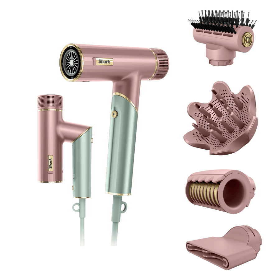 Shark SpeedStyle PRO FLEX 4-in1 High-Velocity Hair Dryer in Strawberry Matcha | HD542UKPK1 | by SharkNinja