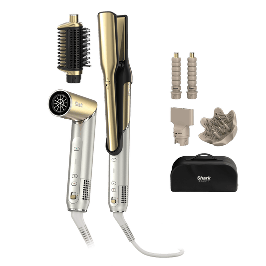 Shark Glam Ceramic & Air Styling and Drying System with Diffuser in Gold | HD6052SUK | by SharkNinja