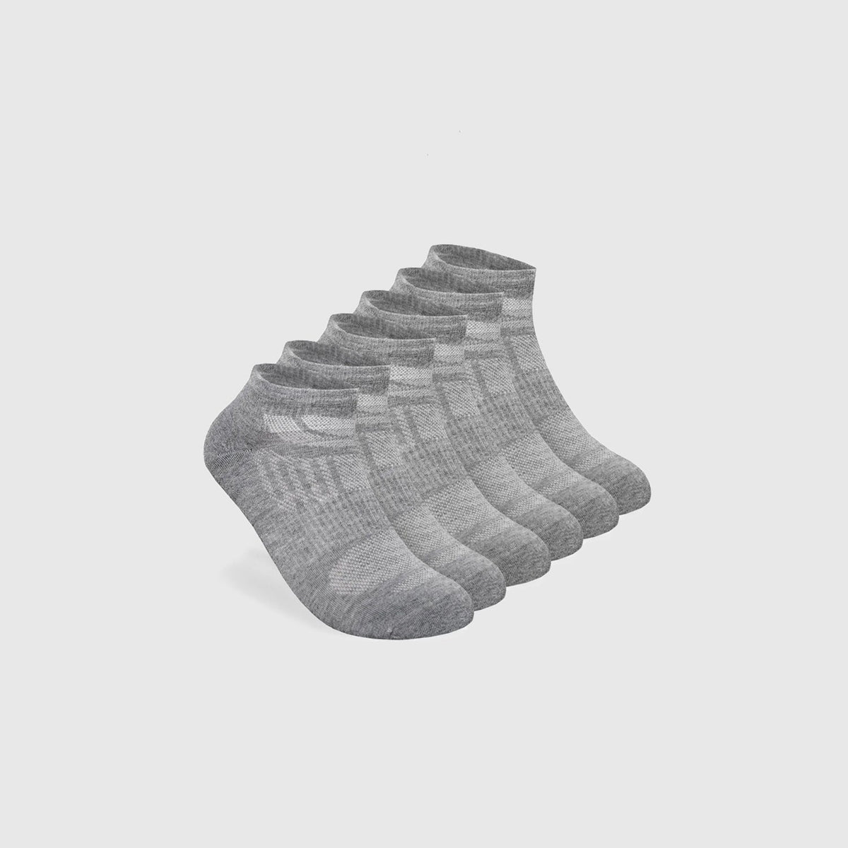 True Classic Heather Gray Ankle Socks 3-Pack | Medium