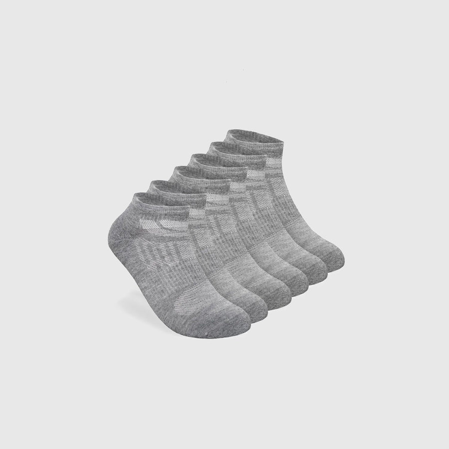 True Classic Heather Gray Ankle Socks 3-Pack | Medium