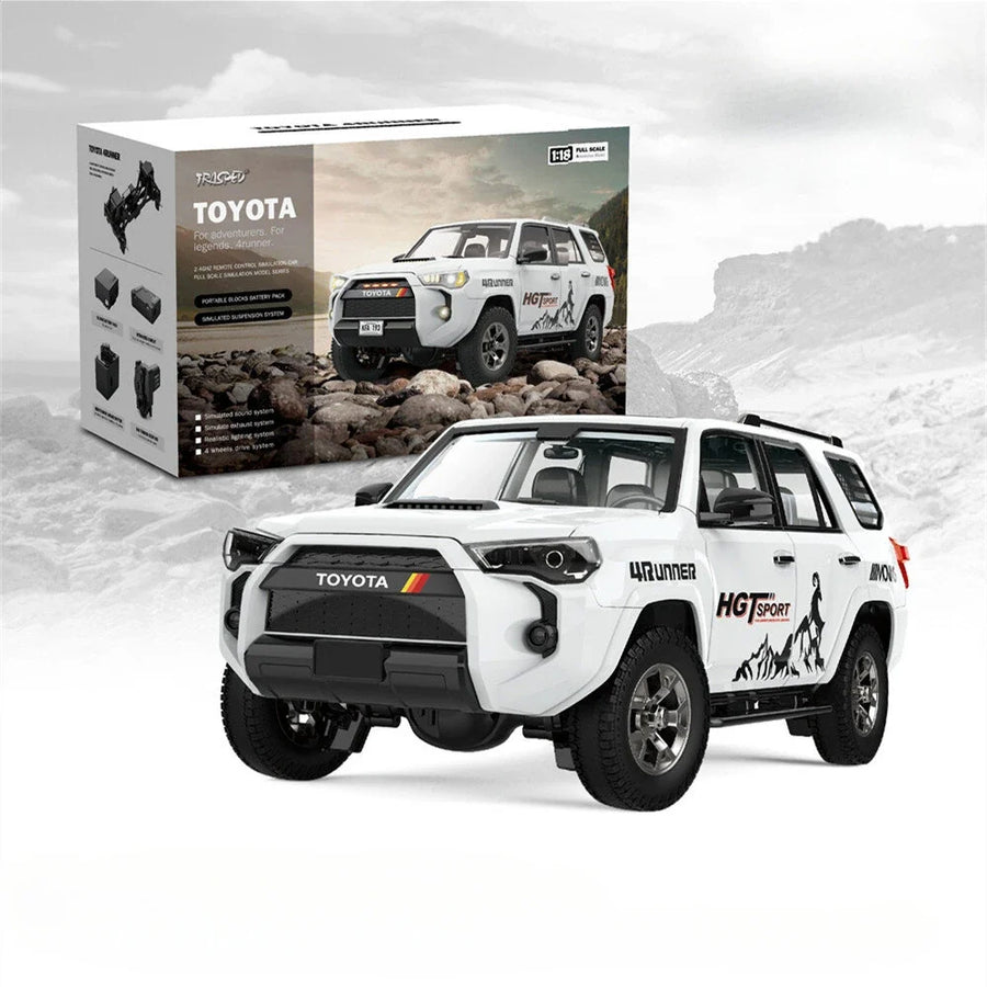 HGRC HG4-52 Toyota 4 Runner Licensed 1/18 Scale 4WD LED & Sound RTR Off-Road RC Rock Crawler - White Standard Version