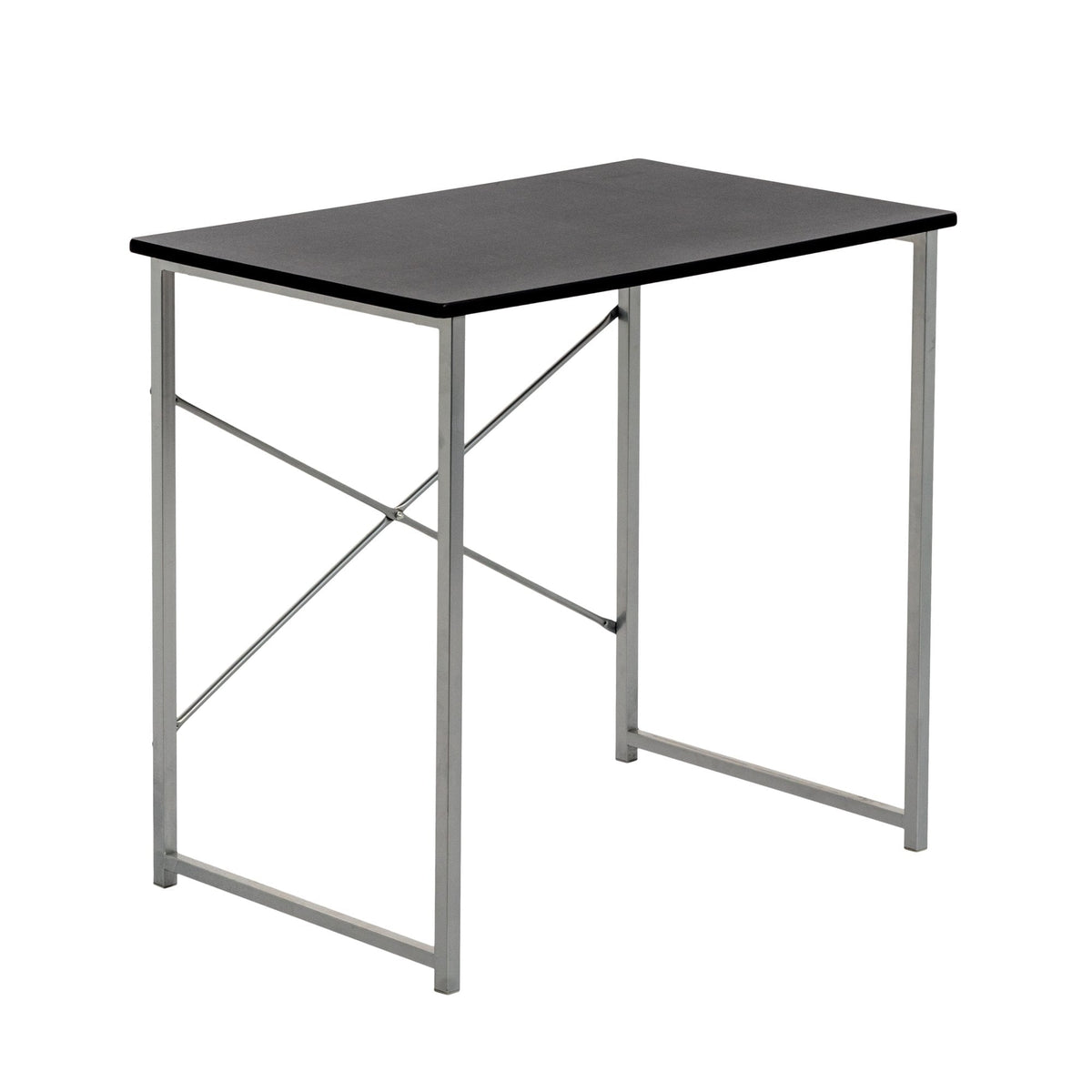 Industrial Office Desk - Black & Silver