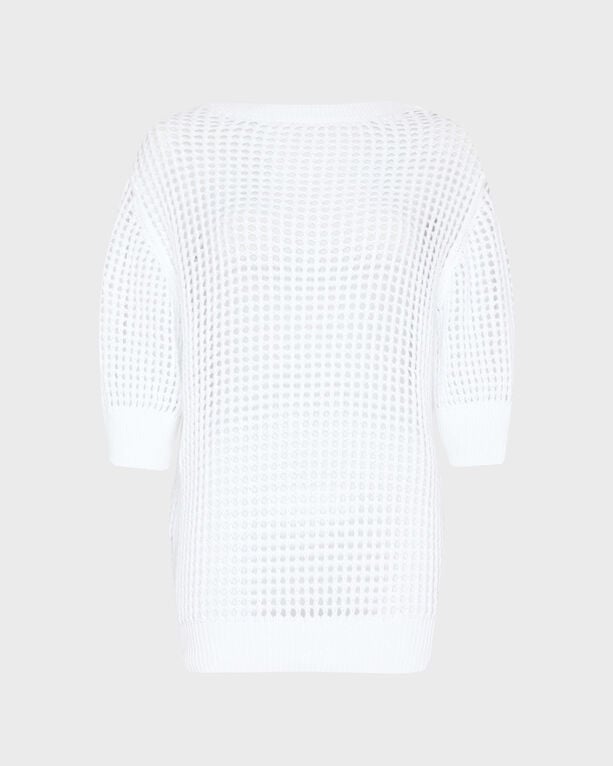 Vilebrequin - Women Crochet Sweater Solid - Pullover - Linh - White - Size XL