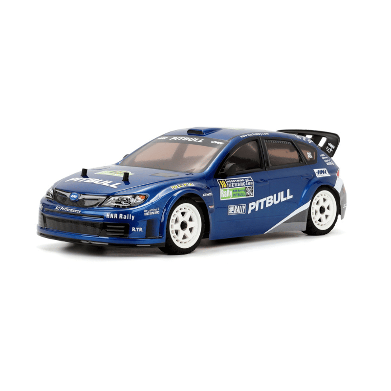 HNR H9804SR Pitbull 1/10 Scale 4WD 90 km/h Metal Chassis Bruhsless On-Road Racer RC Rally Car - Blue / US Only