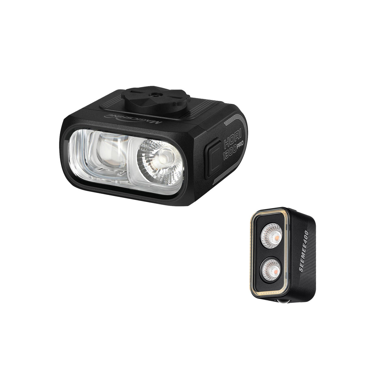 HORI 1300 PRO + SEEMEE 400 ANT+ Bike Light Bundle - Black