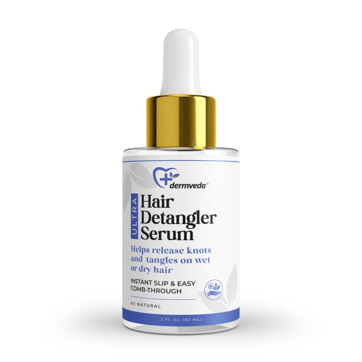 Dermveda Ultra Hair Detangler Serum, Detangling Hair Serum For Knots And Tangles, 2 Fl Oz