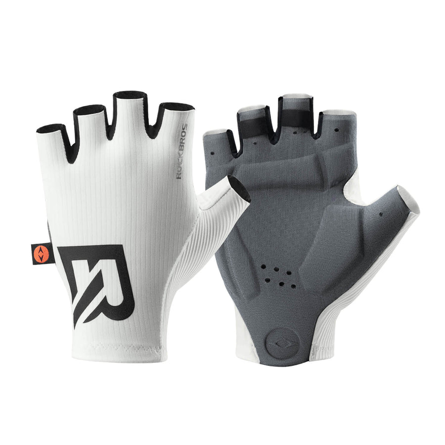 Elastic Interface® Halbfinger Fahrradhandschuhe - Weiß / S