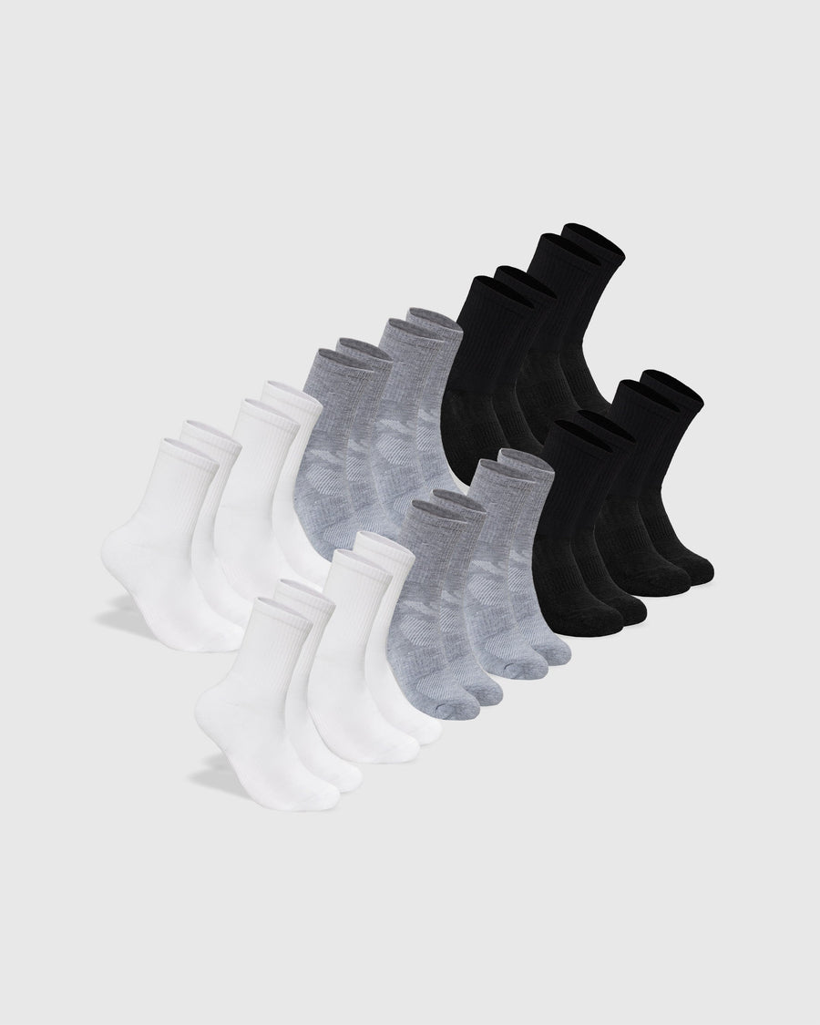 True Classic Combo Half Crew Socks 12-Pack | Medium
