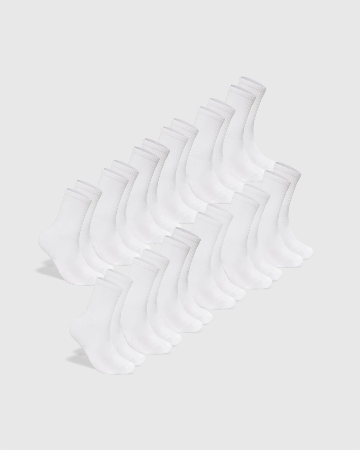 True Classic White Half Crew Socks 12-Pack | Medium