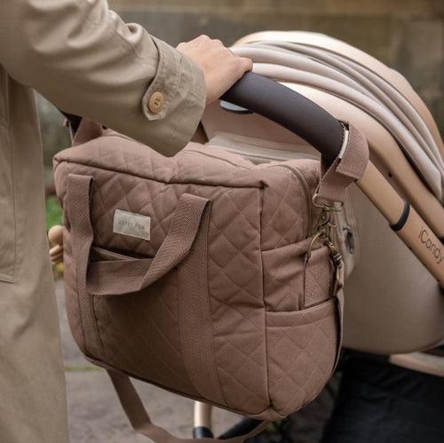 Baby Changing Bag - Nutmeg (With Pram Clips)