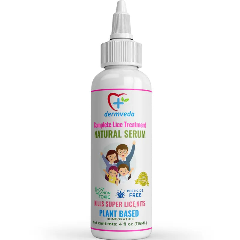 Dermveda Natural Super Lice &amp; Nits Treatment - Lice Treatment for Family and Kids