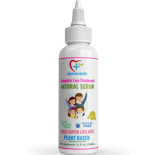 Dermveda Natural Super Lice &amp; Nits Treatment - Lice Treatment for Family and Kids