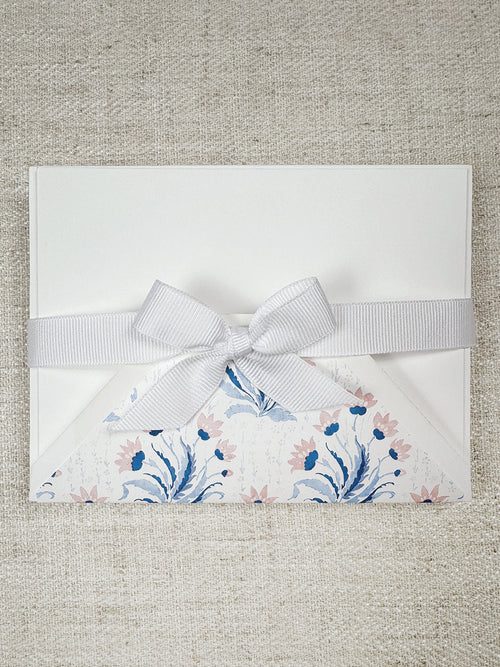 'Hillhouse Floral Note Set by Nathan Turner - Blue & Pink