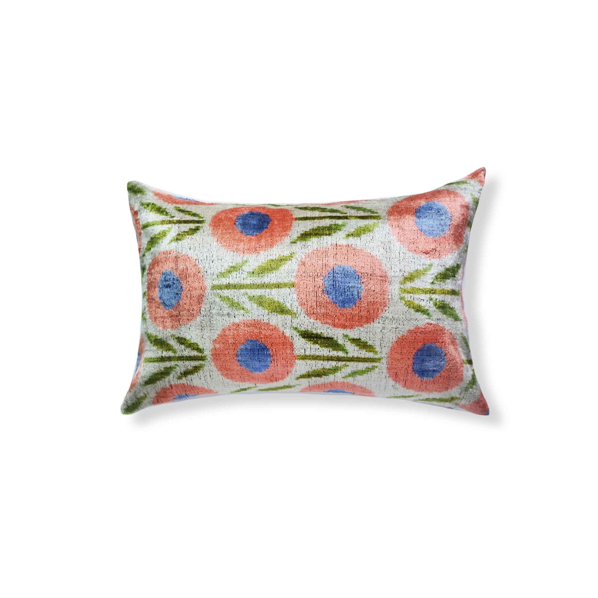 Hisa Silk Ikat Lumbar Pillow - 16" x 24"