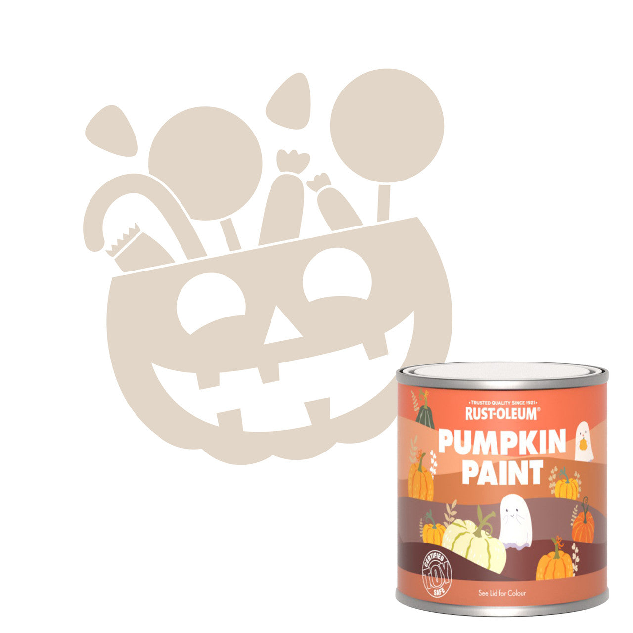 Rust-Oleum Pink Pumpkin Paint - Homespun 250ml