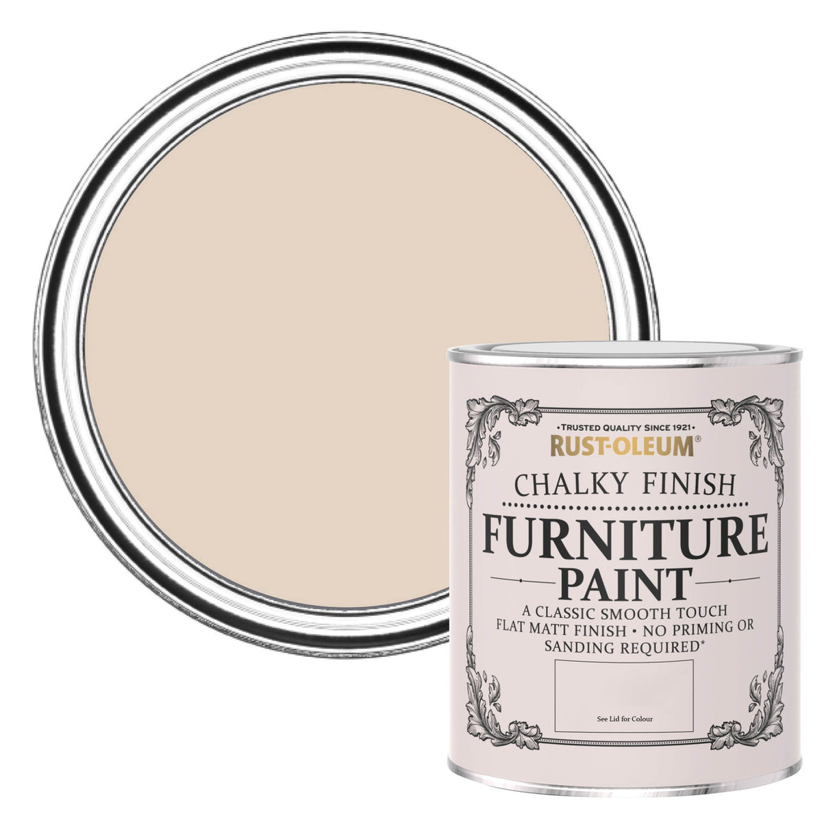 Rust-Oleum Pink Chalky Finish Furniture Paint - Homespun