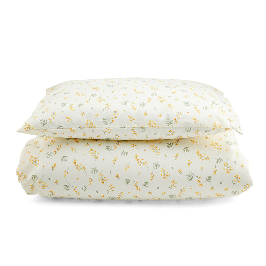 Sample Sale - Single Organic Cotton Bedding Set - Mimosa - Missing Pillow
