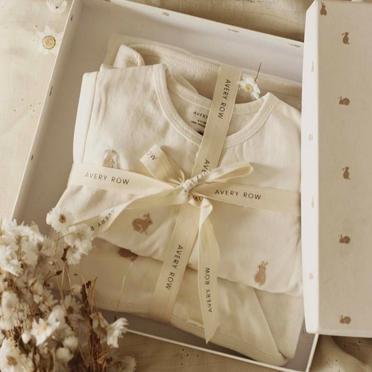 New Baby Sleepsuit and Blanket Gift Set - Bunny